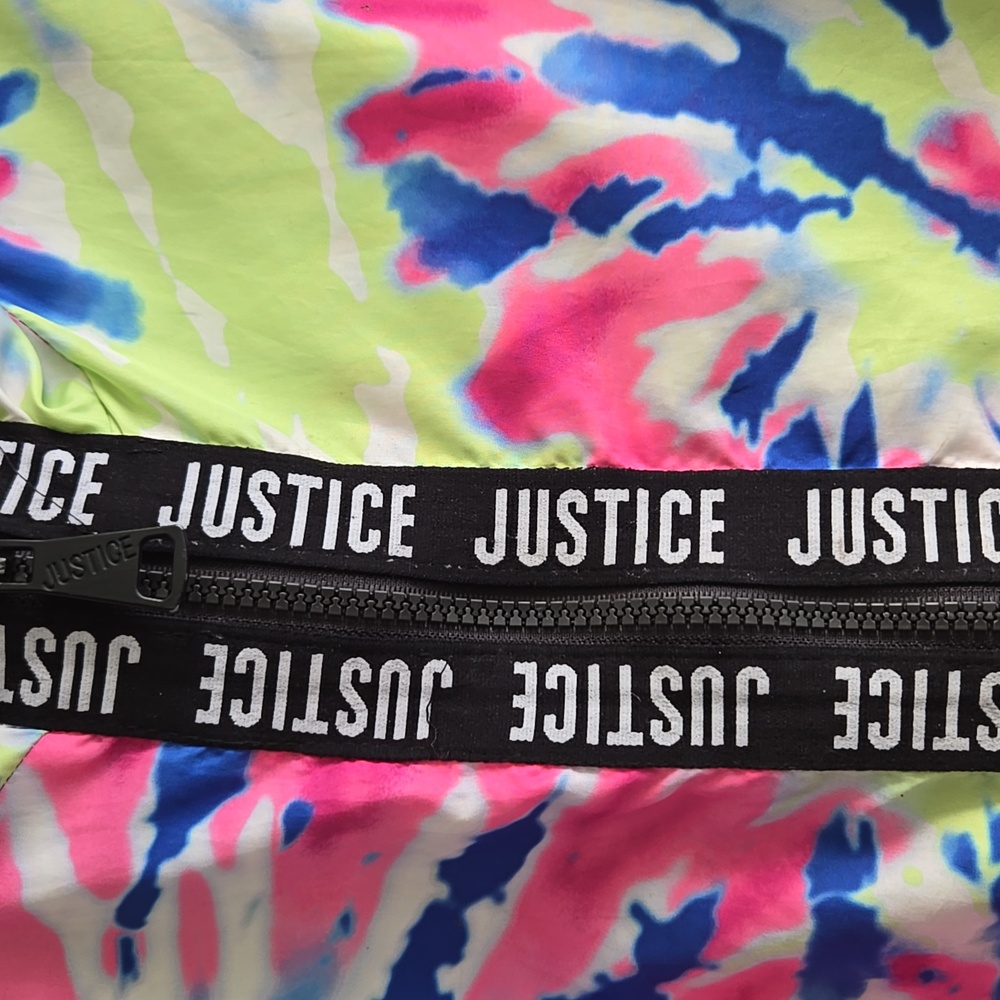 ⭐️ Host Pick ⭐️Justice | Tie-Dye Colorful Hooded Raincoat - Picture 3 of 8